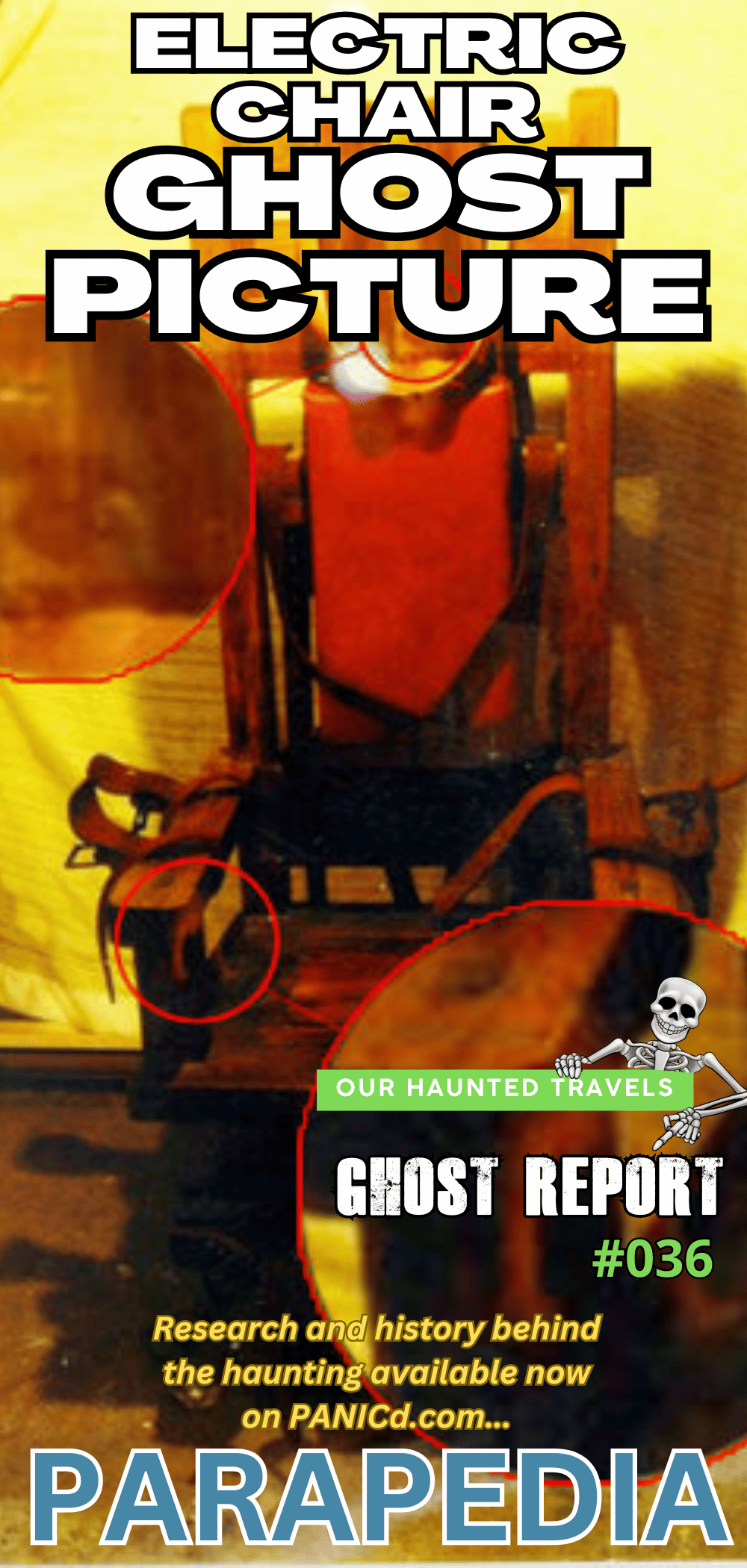 After an engineer photographs an electric chair he is going to modify, he notices several ghost-like apparitions in the picture. 